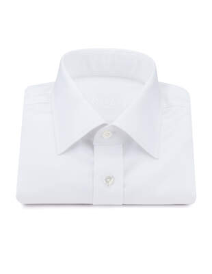 Bílá Košile se Strukturou Twill