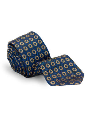 Vzorovaná Modrožlutá Kravata