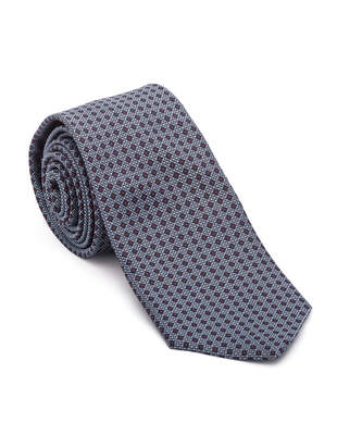 Vzorovaná Modročervená Kravata