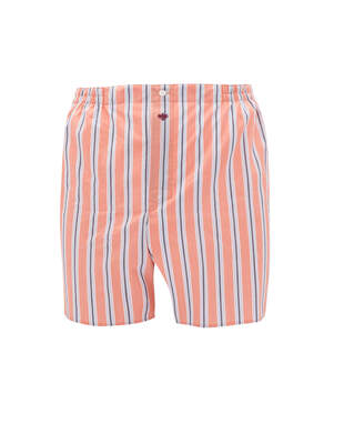 Orange Blue Black Striped Boxer Shorts