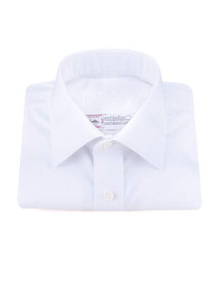 Bílá Hladká Košile Sea Island