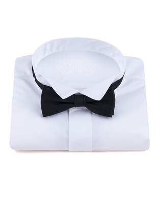 Bílá Smokingová Košile - Kryté Zapínání