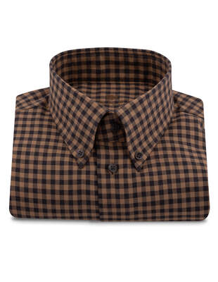 Hnědočerná Károvaná Košile