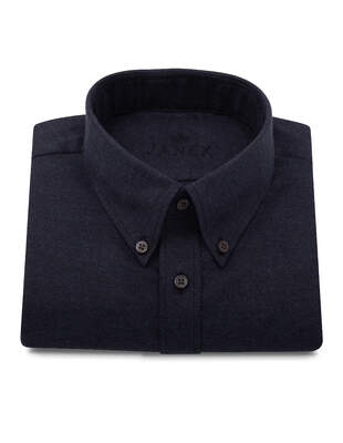 Tmavě Modrá Flanelová Košile