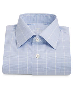 Modrobílá Károvaná Košile Světlá