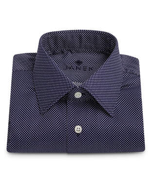 Modrobílá Košile s Tečkami