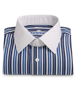 Bílomodrá Pruhovaná Košile