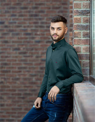 Tmavě Zelená Polokošile - Jersey