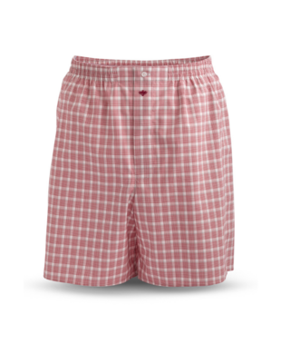 Red Black and White Checkered Boxer Shorts