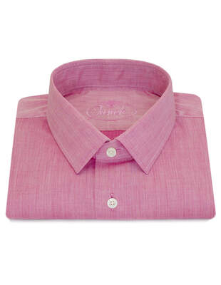 Červená Košile s Herringbone Strukturou