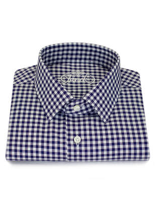 Modrá Károvaná Košile Tiny