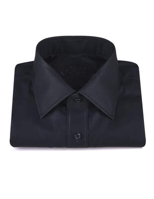 Černá Hladká Košile Kent