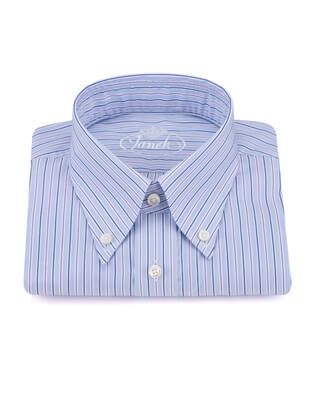 Modrá Fialová Pruhovaná Košile University