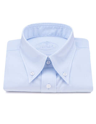 Světle Modrá Hladká Košile University