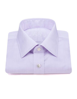 Fialová Košile Kent se Strukturou