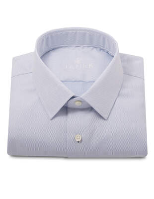 Světle Modrá Košile Dobby